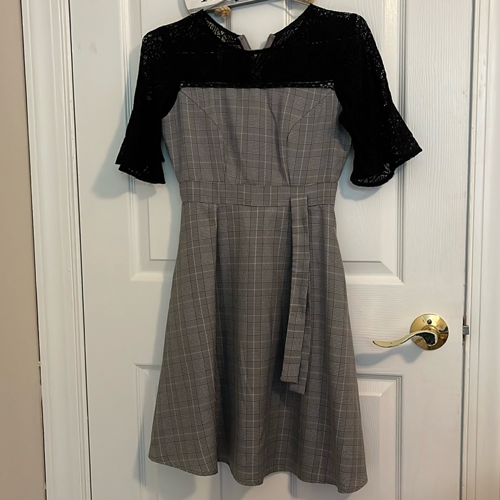 GUMAC Black/Gray Dress - XS/Petite